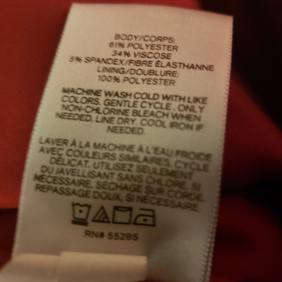 Express Cranberry High Waisted Pencil Skirt - Picture 7 of 8